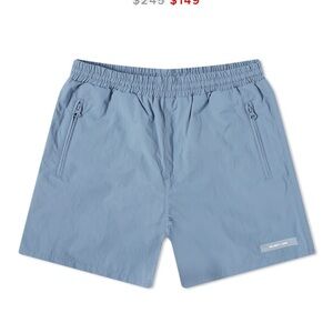 two new with tags helmut lang large and XL bathing shorts removable liner